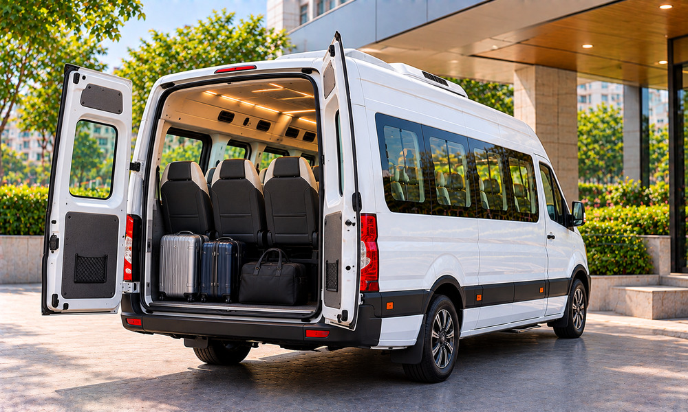 Force Urbania rental vehicle for an outstation journey from Anna Nagar