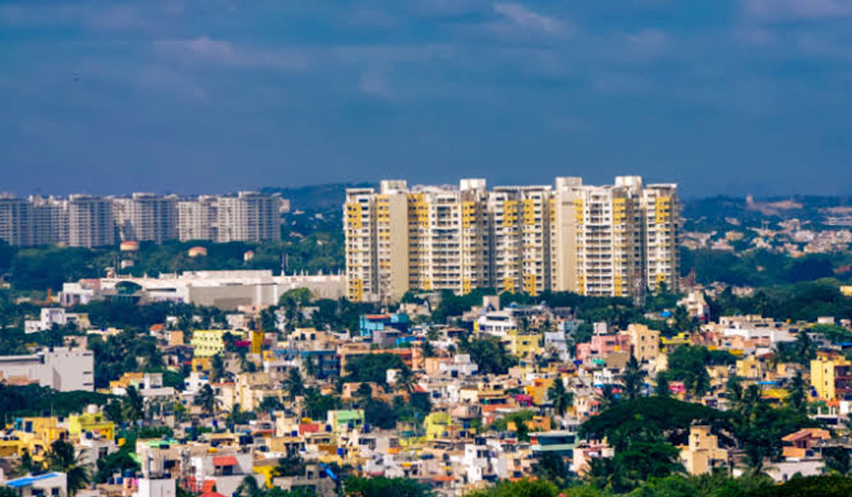 Bangalore city skyline and Vidhana Soudha