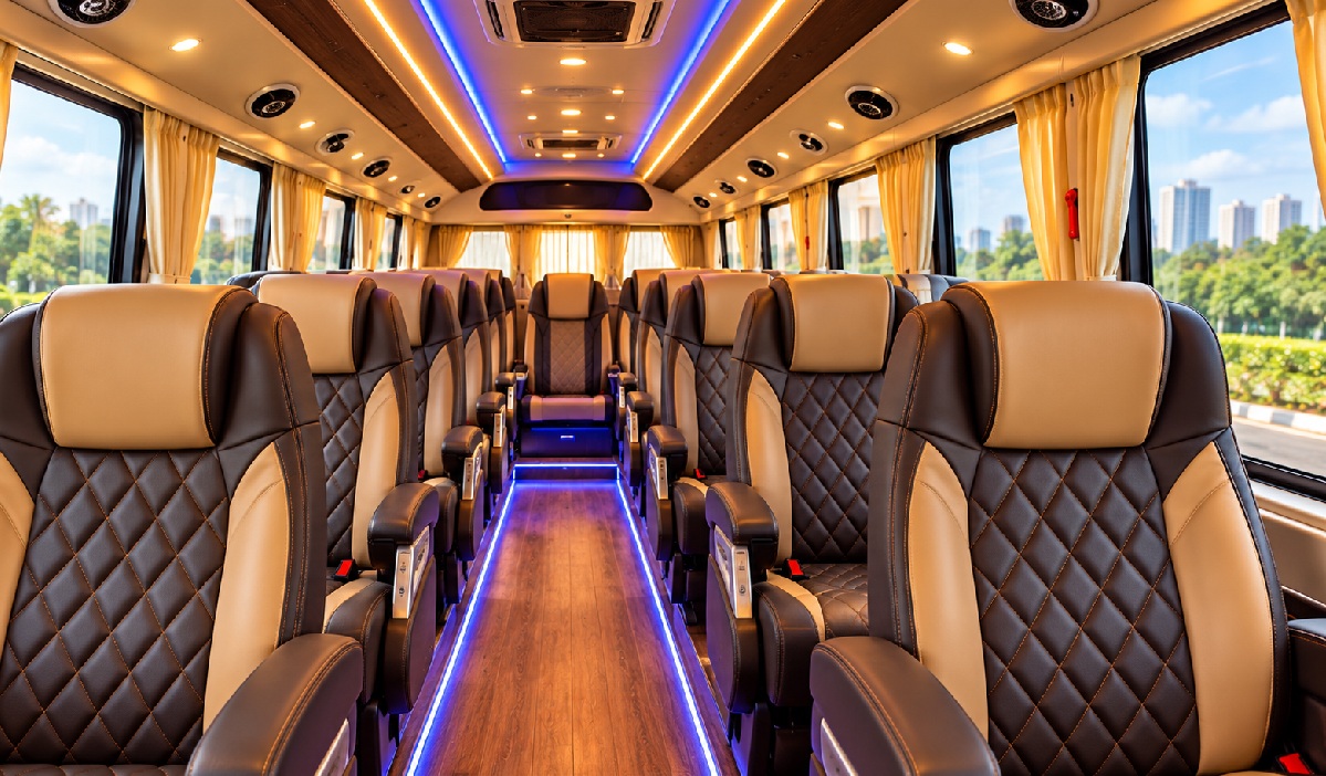 Luxury Tempo Traveller for group travel from Chennai