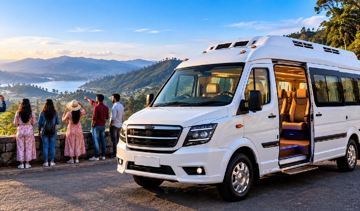 Luxury Tempo Traveller rental vehicle in Chennai
