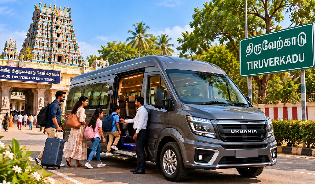 Luxury Urbania and Tempo Traveller rental vehicle in Tiruverkadu