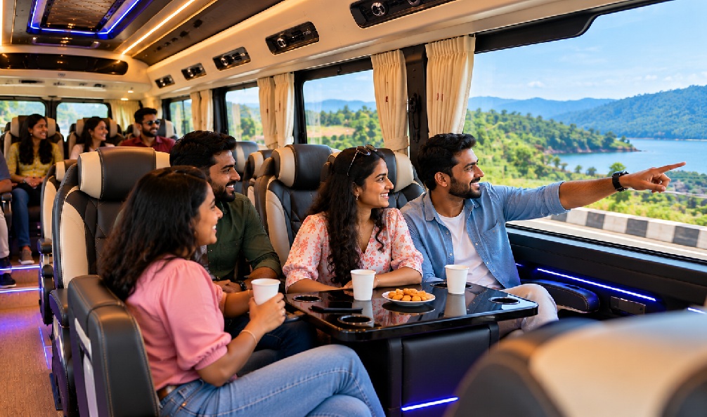 Luxury Urbania vehicle for family and group travel from Chennai