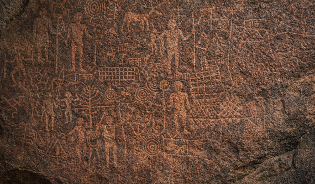Edakkal Caves with ancient rock carvings in Wayanad